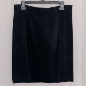 Ann Taylor 10P Black Ponte Knit Professional Pull-On Pencil Skirt